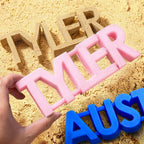 11 Personalized Name Sand Toys Custom Name 3D Printed Beach Tool Summer Outdoor Beach Toys Birthday Gifts for Kids Toddler Adult Family Grandson Granddaughter