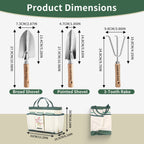 Personalized Gardening Tools Gardening Supplies Kit Gardening Gifts for Women Garden Tool Bag Organizer with Birth Flower and Name Outdoor Hand Tools Birthday Gifts for Gardener Christmas