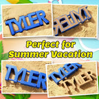 11 Personalized Name Sand Toys Custom Name 3D Printed Beach Tool Summer Outdoor Beach Toys Birthday Gifts for Kids Toddler Adult Family Grandson Granddaughter