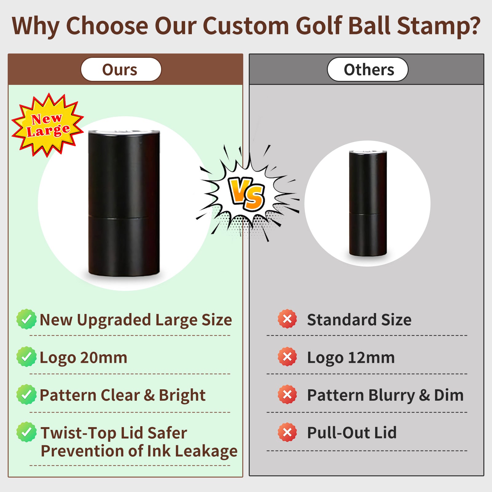 Personalized Golf Ball Marker Stamp