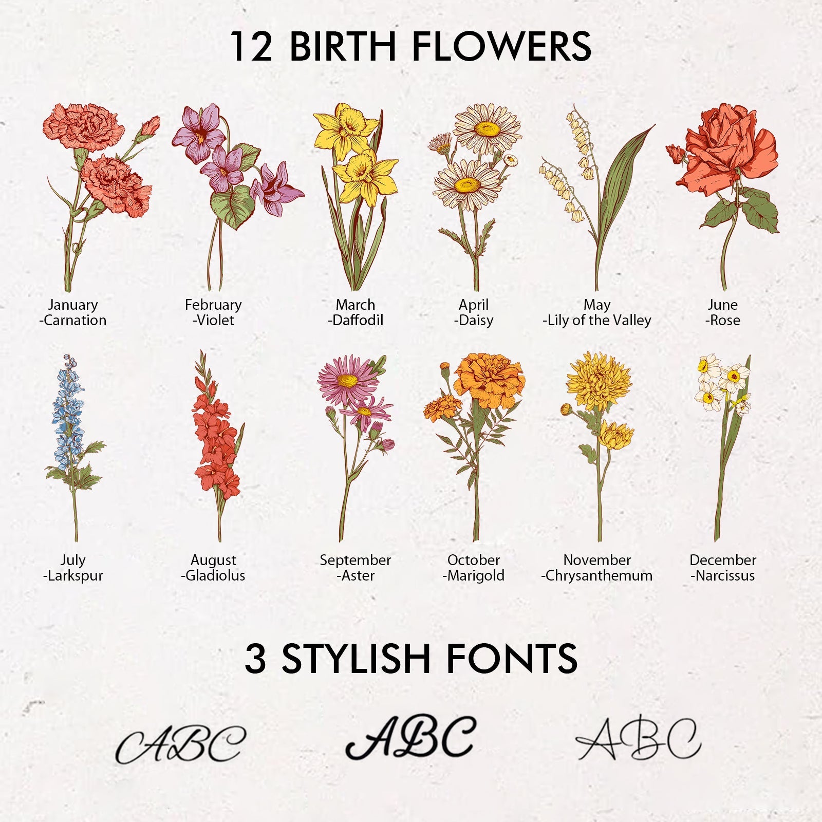 Personalized Birth Flower Corduroy Tote Bag for Women  Custom Name Large Shoulder Bag with Zipper