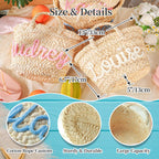 Personalized Beach Tote Bag for Women Summer Straw Bag with Name Waterproof Travel Storage Bag Shoulder Bag Bridal Shower Gift Gifts for Mom Grandma Wife Girlfriend Bride Bridesmaid Bestie