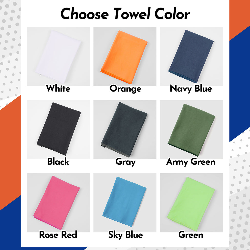 Custom Name & Logo Tennis Towel 16×24 Inch | Thoughtful Sports Gift for Men & Women