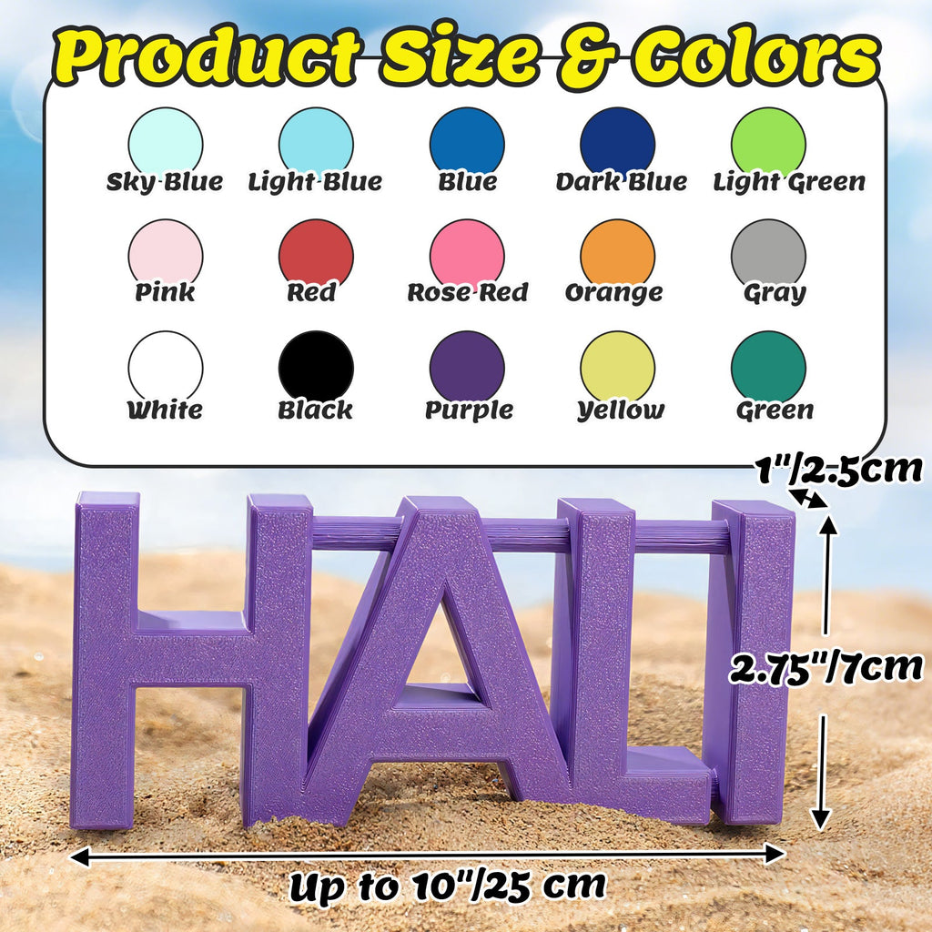 11 Personalized Name Sand Toys Custom Name 3D Printed Beach Tool Summer Outdoor Beach Toys Birthday Gifts for Kids Toddler Adult Family Grandson Granddaughter