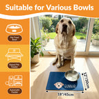Personalized Dog Cat Feeding Mat Custom Name Pet Food Bowl Mat