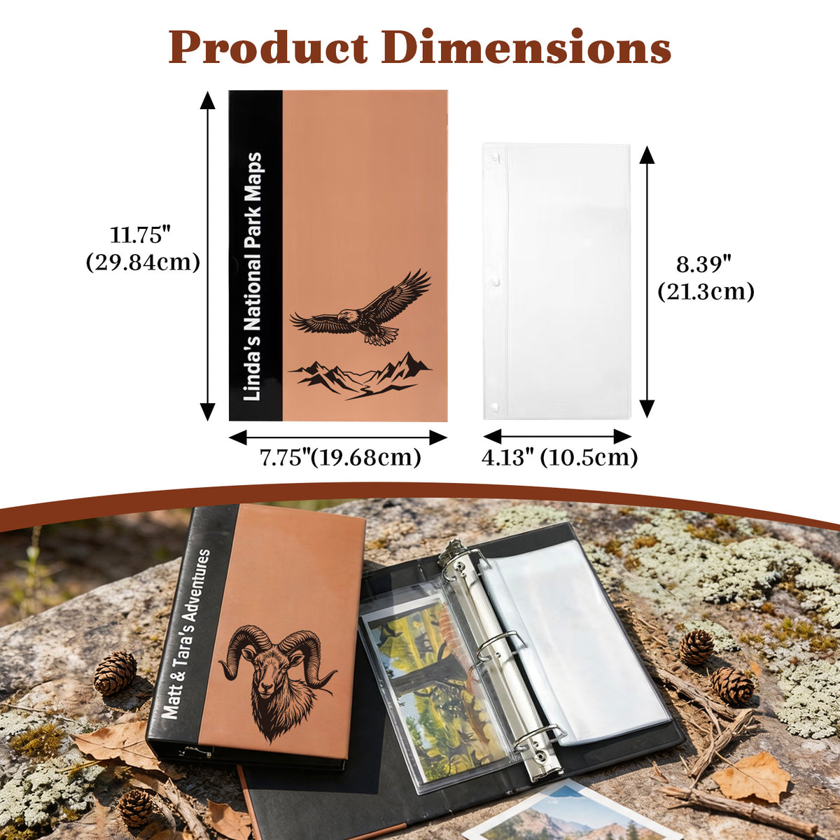 Personalized National Park Map Binder
