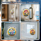 Personalized Cruise Door Magnet Custom Cartoon Couple & Name Cruise Partners for Life Cabin Decoration for Anniversary Honeymoon Trip Cabin Door Fridge Gifts for Husband Wife Family Friends