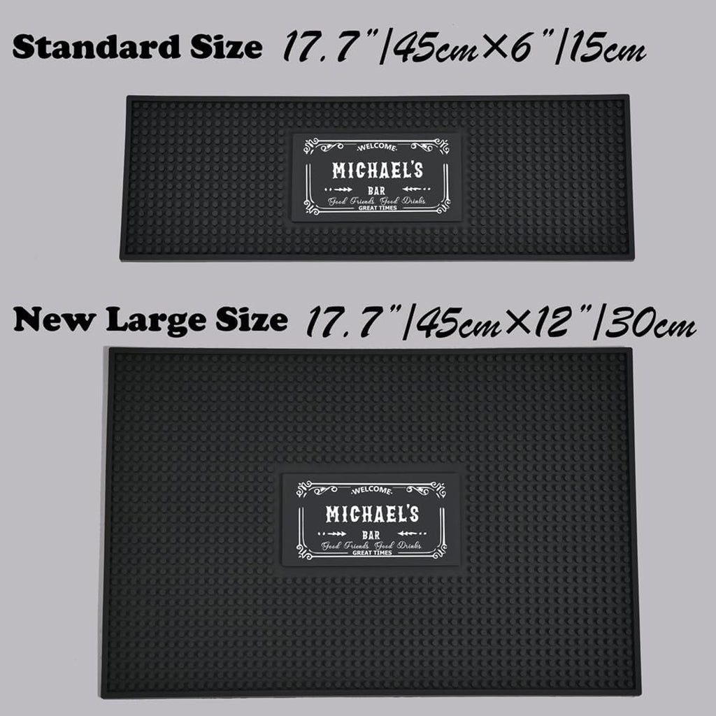 Personalised Bar Mat with Name