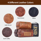 Custom Engraved Leather Dopp Kit | A Meaningful Gift for Him