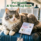 Personalized Pet Passport Photo Album Custom Memory Passport with Photo and Name Gift for Pet Owners Lovers Pet Notebook for Dog & Cat Pet Adoption Anniversary Dog Birthday Gifts