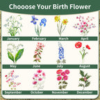 Personalized Gardening Tools Gardening Supplies Kit Gardening Gifts for Women Garden Tool Bag Organizer with Birth Flower and Name Outdoor Hand Tools Birthday Gifts for Gardener Christmas