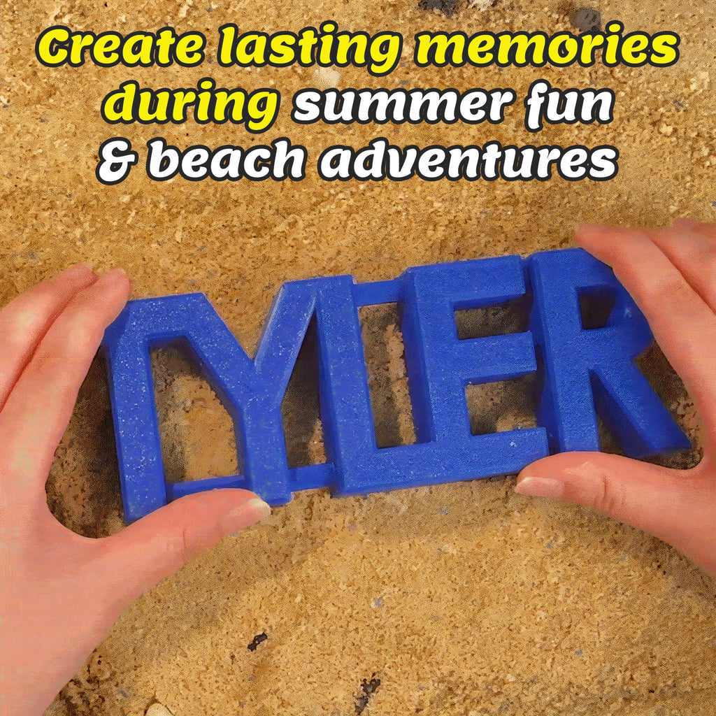 11 Personalized Name Sand Toys Custom Name 3D Printed Beach Tool Summer Outdoor Beach Toys Birthday Gifts for Kids Toddler Adult Family Grandson Granddaughter