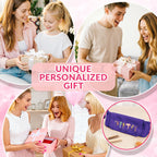 Personalized Heat-Resistant Hair Tools Travel Bag – Custom Birth Flower & Name Organizer for Dyson, Shark & Hot Tools
