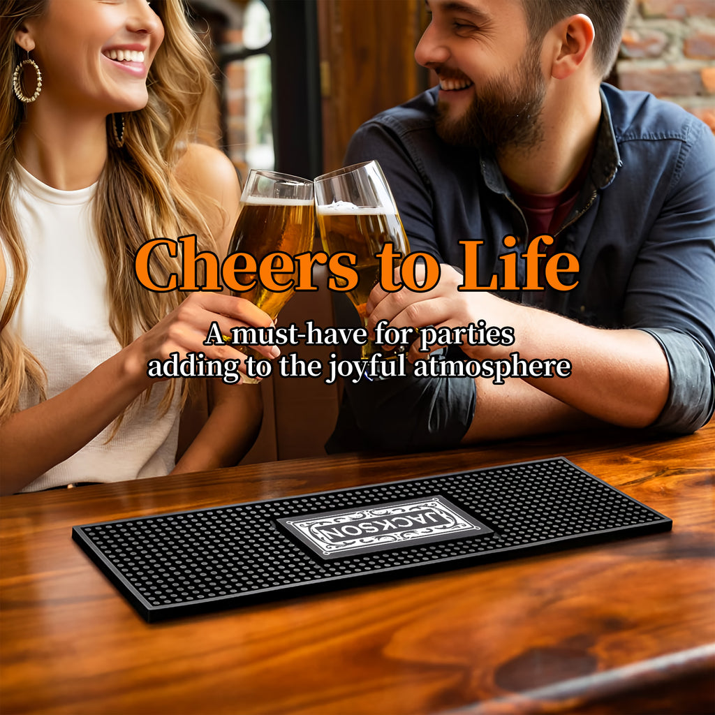 Personalised Bar Mat with Name