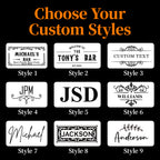 Personalised Bar Mat with Name