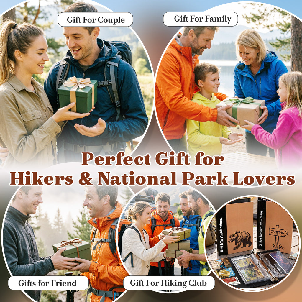 Personalized National Park Map Binder