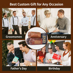 Custom Engraved Leather Dopp Kit | A Meaningful Gift for Him