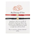 2 Pcs Custom Letter Red String Bracelet
