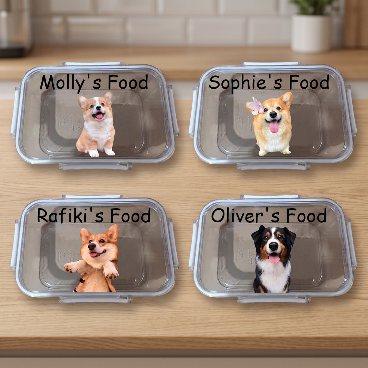 Personalized Dog Food Storage Can Keep Fresh