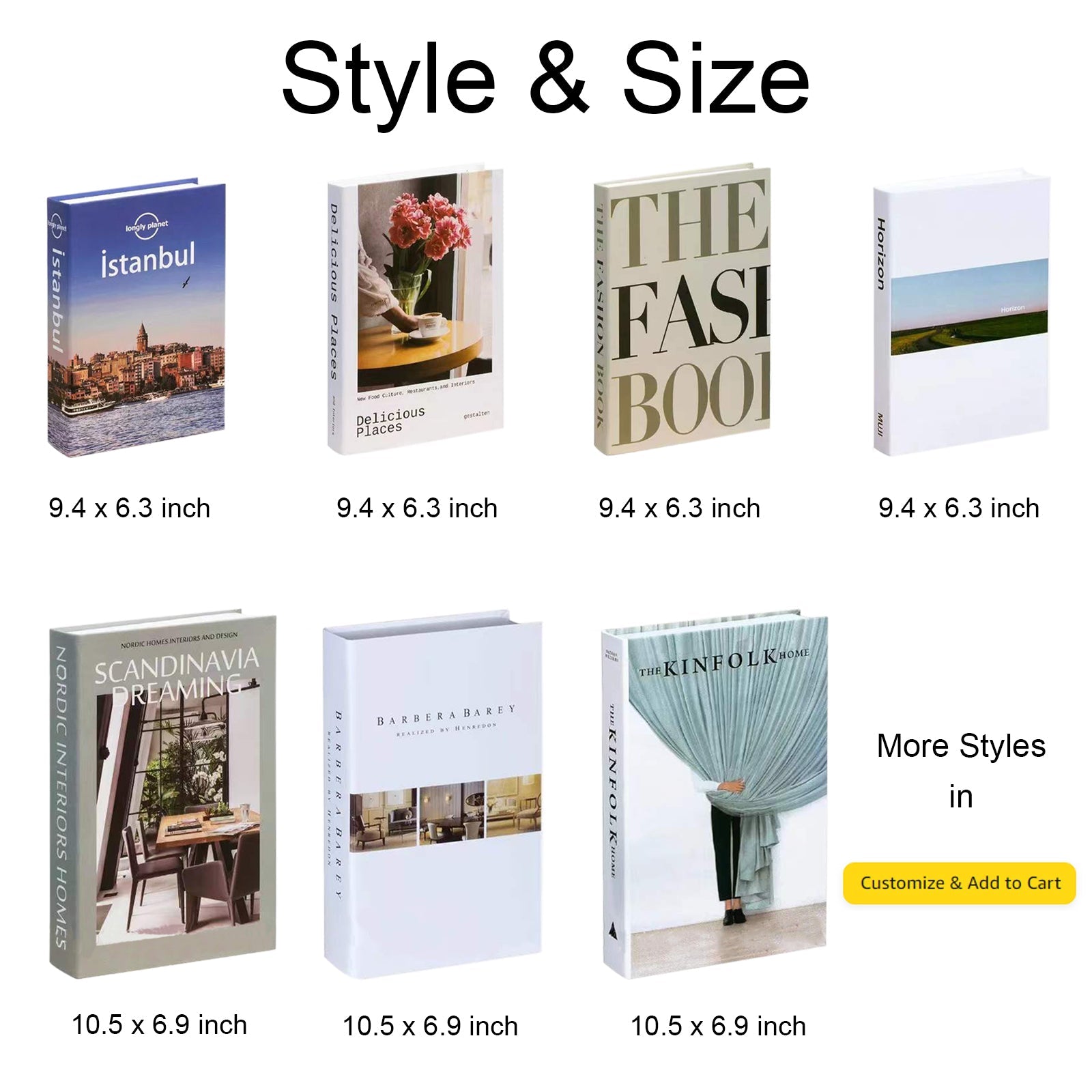 Decorative Books Faux Books, Bundle of Home Decoration Book