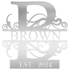 Custom Metal Name Sign | Metal Wall Art | Last Name Sign
