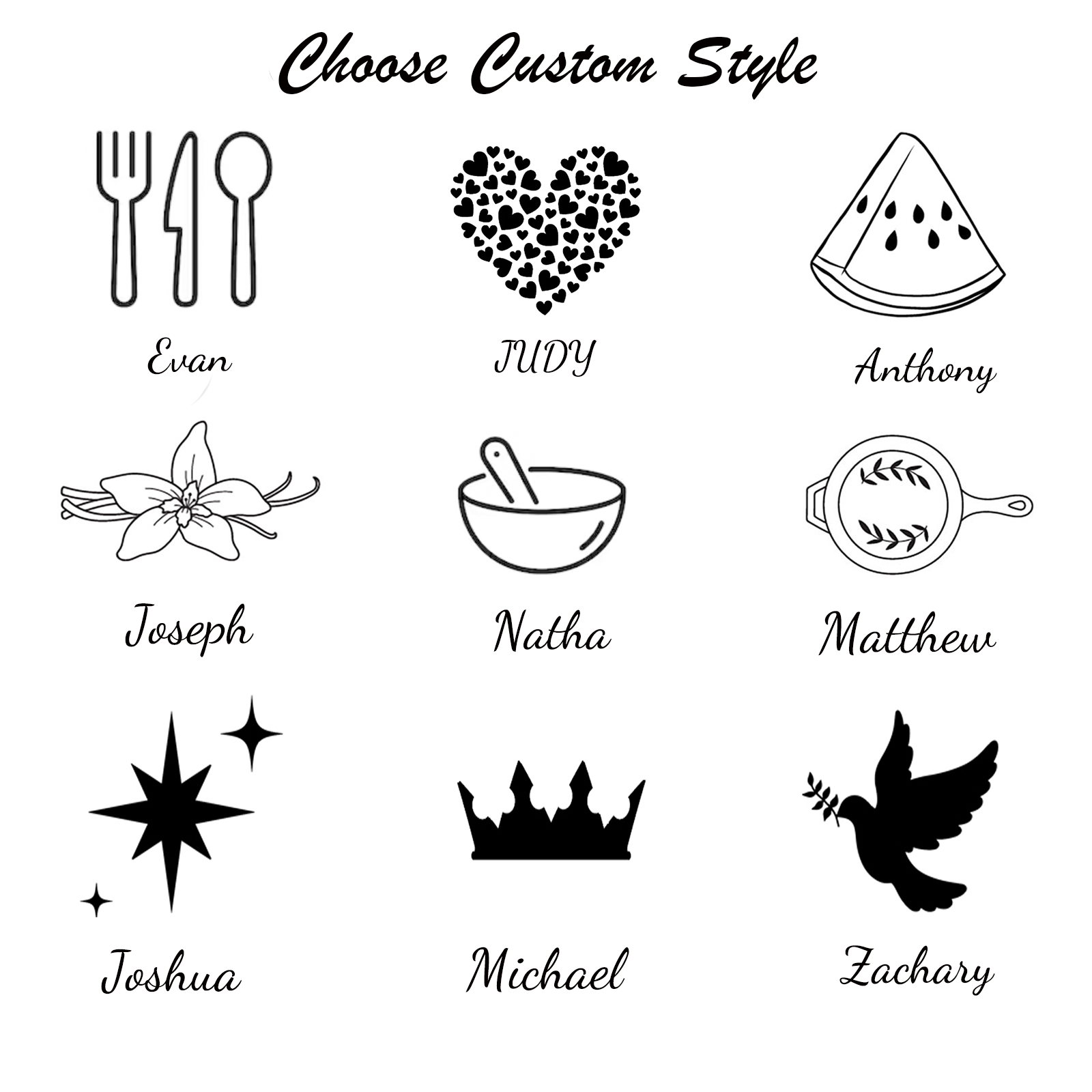 Personalized Natural Wooden Spoons and Forks Set, Wooden Cutlery Set