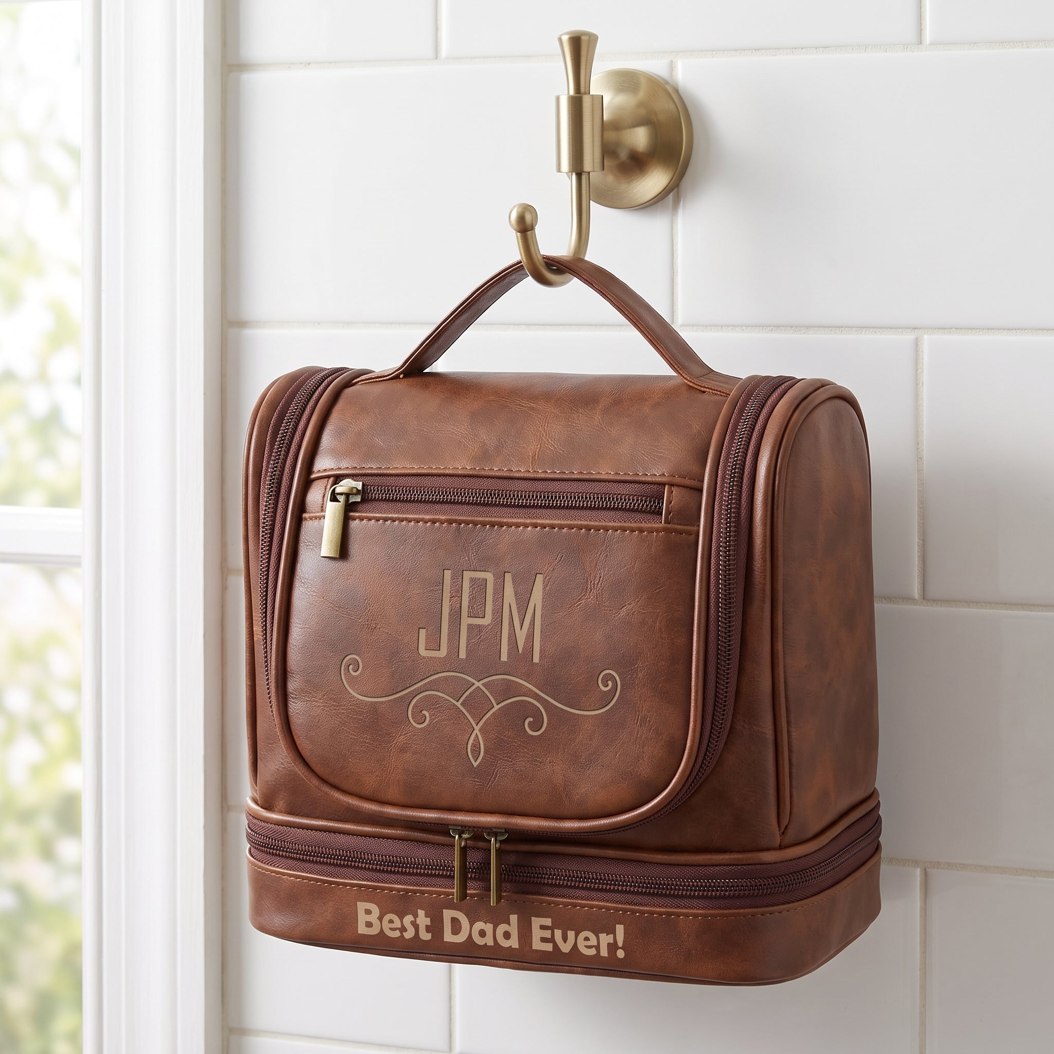 Personalized Hanging Toiletry Bag for Men