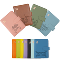 Personalised Durable Leather Passport Cover, Custom Luggage Tag Set with Name