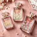Personalized Floral Glass Perfume Bottle