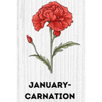 Personalized Birth Flower Beach Jute Tote Bag Trip Bag with Name