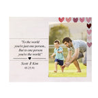 Personalized Wooden Picture Frame for Mother, Father, Baby, Friend, and Family Pet