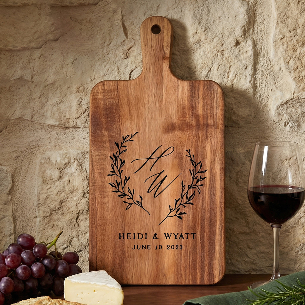 Personalized Acacia Wood Cutting Board