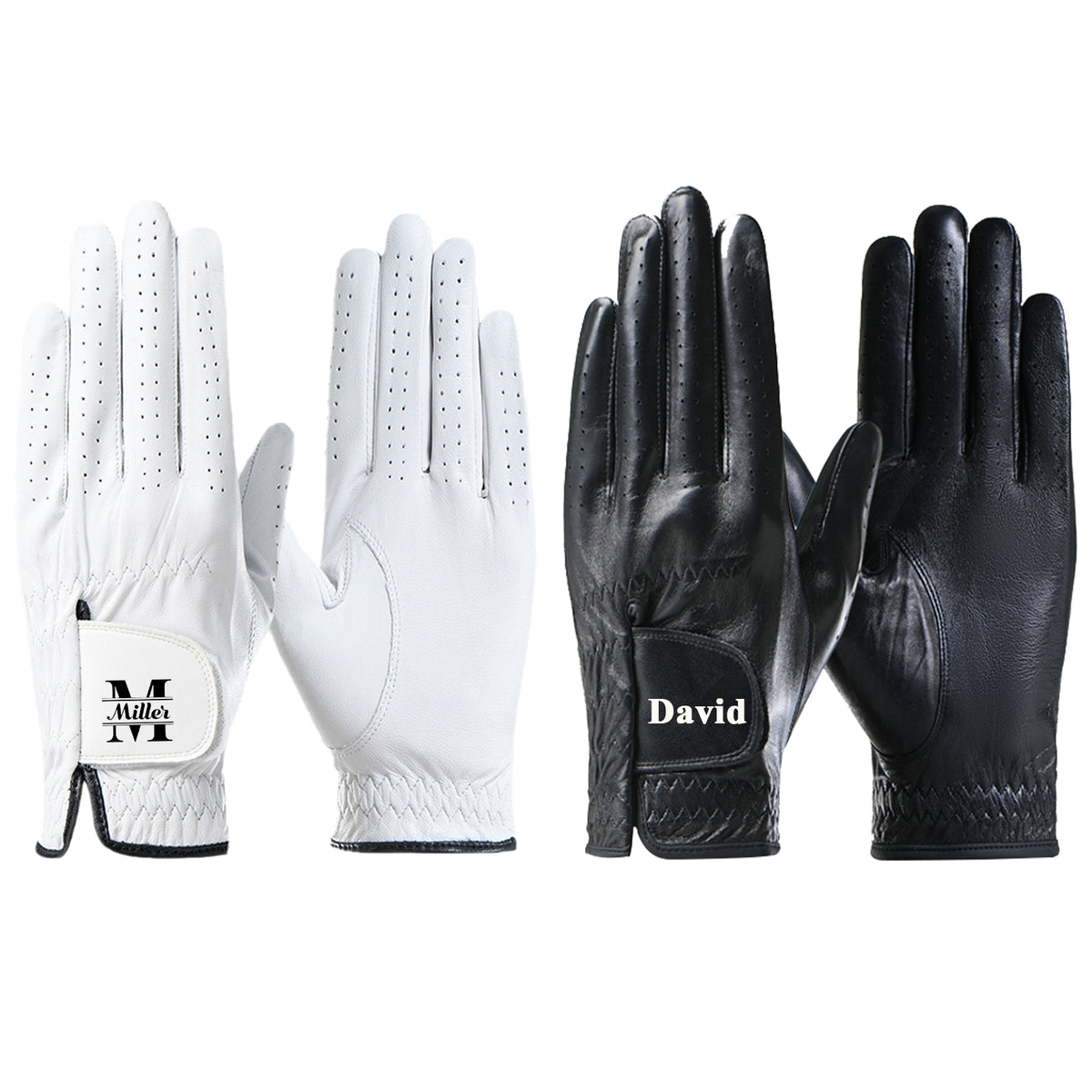 Personalized Custom Leather Golf Gloves | Unique Keepsake Gift for Golfers Dads & Coaches