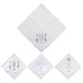 Personalized Flower Embroidered Handkerchief | Customized Cotton Hankies for Women