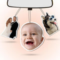 Custom Air Fresheners with Picture - Photo Air Freshener for CarDouble-Sided Customized Photo TextPersonalized Air Freshener for Car Wardrobe & Bathroom Hanging Ornaments (Rectangle)