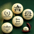 Custom Engraved Billiards Cue Ball | Unique Keepsake Gift for Pool Lovers