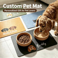 Personalized Dog Cat Feeding Mat Custom Name Pet Food Bowl Mat