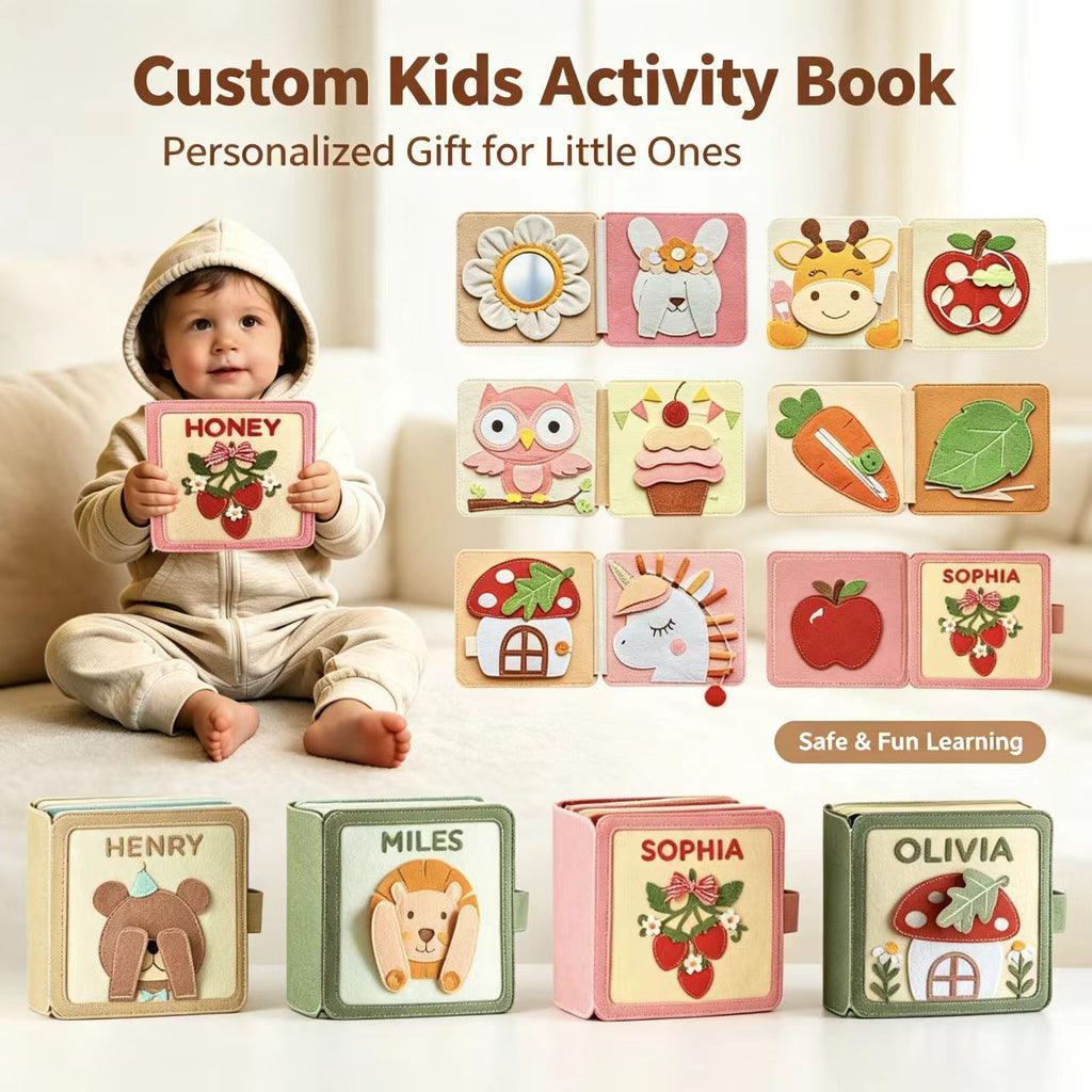 Personalized Toddler Felt Busy Book