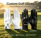 Personalized Custom Leather Golf Gloves | Unique Keepsake Gift for Golfers Dads & Coaches