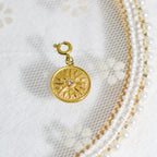 Personalized Gold Charm Necklace, Handmade Necklaces, DIY Ruby Charm Necklace