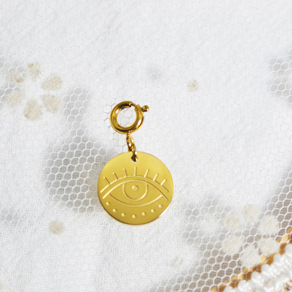 Personalized Gold Charm Necklace, Handmade Necklaces, DIY Ruby Charm Necklace