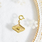 Personalized Gold Charm Necklace, Handmade Necklaces, DIY Ruby Charm Necklace