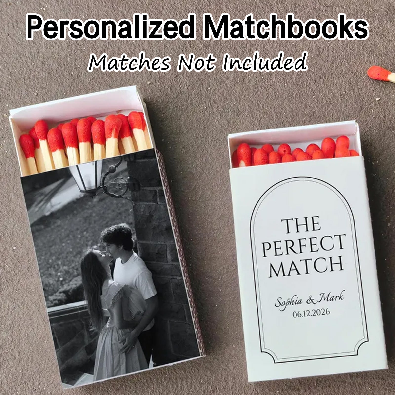 Personalized Matchbooks Bulk Custom Photo Matchbooks for Birthday Wedding Engagement Party Favors