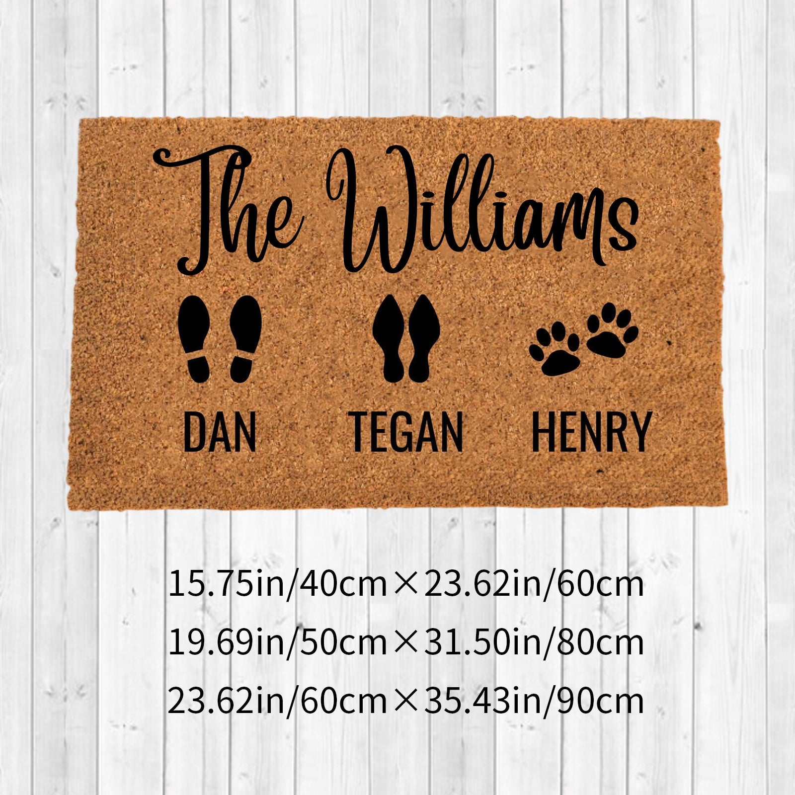 Personalized Family Name Doormats