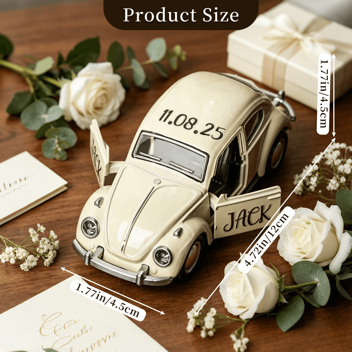 Personalized Mini Vintage Car Model
