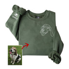 Personalized Pet Photo Embroidered Sweatshirt