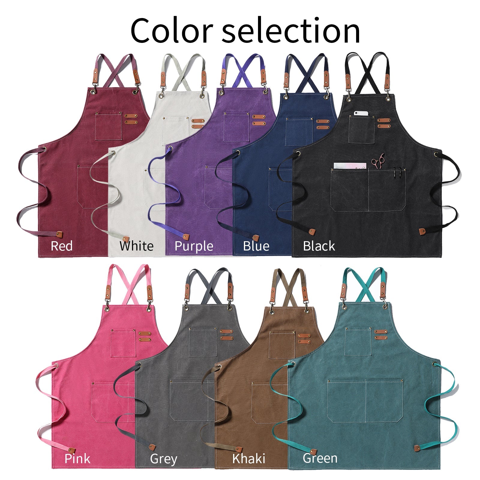 Custom Unisex Canvas Apron for Women