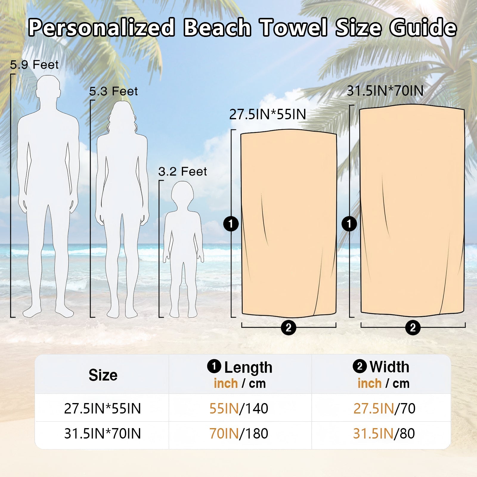 Personalized Beach Towels with Name and Birth Flower Cartoon Women Oversized Beach Towel Travel Beach Towel for Women for Swimming Pool Camping Beach Gifts for Sisters Friends Besties Adult Gift