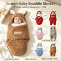 Personalised Embroidered Baby Swaddle Blanket | Meaningful Keepsake Gift for Baby Showers & Easter