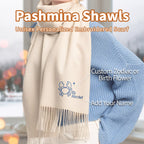 Personalized Embroidered Scarf